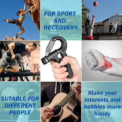Grip Strength Trainer Wrist Strengthener Forearm Gripper Hand Workout Squeezer Hand Grip Exerciser Hand Strengthening Devices